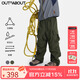 OUTnABOUT【防潑水可拆卸】春夏新款親子工裝褲男女童戶外耐磨可拆卸長(zhǎng)褲 深苔色 165 【建議身高160-165cm】