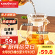金灶（KAMJOVE） 加厚耐熱玻璃公道杯分茶器公杯茶道茶海過(guò)濾公杯茶具配件 GO-31 GO-31搭配GO-08玻璃茶漏
