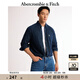 ABERCROMBIE & FITCH男裝春秋經(jīng)典小麋鹿美式復(fù)古通勤牛仔布襯衫KI125-4040 深色 S (175/92A)