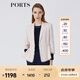 PORTS寶姿春夏新品女裝長(cháng)袖中長(cháng)夾克LM8J039MFD097 鹽粉色混色 S (4)