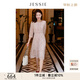 JESSIE【花期之約】2025年春夏新款優(yōu)雅碎花連衣裙收腰顯瘦七分袖 粉色1 S