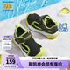 Skechers斯凱奇男寶寶涼鞋1-3歲兒童鞋子夏季小童網(wǎng)鞋防踢包頭涼鞋302824N 男童/黑色/檸檬色/BKLM 26碼