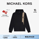 MICHAEL KORS邁克高仕 MK【七夕禮物】【2件85折】 男士條紋 Logo 連帽衛(wèi)衣 黑色 001 XL