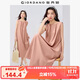 佐丹奴無(wú)袖裙子女夏季棉麻綁帶收褶圓領(lǐng)背心連衣裙女13465352