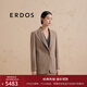 ERDOS【圓機(jī)羊絨】無染色一?？畚鞣馓咨虅?wù)休閑職場女西裝 大地駝 170/88A/L