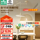 雷士（NVC）奶油現(xiàn)代護眼智能全光譜搖臂可移動吊線餐廳吊燈餐桌吧臺燈燈具 米色50瓦 全光譜搖臂款