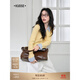闊色條紋假兩件polo領(lǐng)上衣灰色女2025秋季新款黃色修身顯瘦針織衫 黃色 SM11月24日發(fā) M