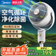 美的（Midea）電風(fēng)扇空氣循環(huán)扇落地扇智能語音遙控家用大風(fēng)力輕音四季凈化扇-A 白色【機(jī)械經(jīng)典款+輕音安睡不擾眠】