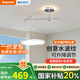 顧家奶油風(fēng)現(xiàn)代護(hù)眼全光譜搖臂可移動(dòng)吊線(xiàn)餐廳吊燈餐桌吧臺(tái)燈中山燈具 搖臂單頭42CM-護(hù)眼三色