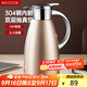 美廚（maxcook）保溫壺 家居用暖壺304不銹鋼真空熱開(kāi)水瓶咖啡壺2L 香檳金MCB395