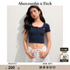 ABERCROMBIE & FITCH【多色亨利領(lǐng)】女裝25夏季經(jīng)典小麋鹿修身短袖T恤KI139-5271 海軍藍(lán)(綠色小麋鹿) S (165/92A)