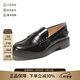 托德斯（TOD'S ）新品 女士橫條裝飾莫卡辛鞋樂(lè )福鞋單鞋皮鞋 XXW59C0DD40MRK B999 黑色 38