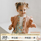 OAK FAMILY新品秋冬新品長(zhǎng)袖毛衣全棉開(kāi)衫女寶寶針織衫輕暖純棉薄外套 粉色 90 cm