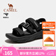 駱駝（CAMEL）戶外涼鞋男鞋夏季新款溯溪涉水速干沙灘鞋防滑透氣運(yùn)動(dòng)涼鞋女 F14B162007，黑色，男 40