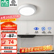 雷士（NVC）玄關走廊過道燈IP44三防led吸頂陽臺燈中式現代簡約燈具燈飾 白銀圓款 12W玄關燈