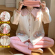 純空氣棉孕婦睡衣秋冬季月子服加厚大碼哺乳睡衣產(chǎn)婦產(chǎn)后喂奶衣 ISY-6893#贈同款發(fā)帶 XL碼 (推薦體重120-135斤左右)