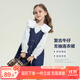 左西女童連衣裙秋裝春秋2025新款兒童牛仔裙女孩背帶裙子 牛仔色 150