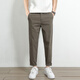 蕭蕭布落休閑褲男士2025秋季新款九分褲子直筒耐磨商務(wù)小西褲修身春秋長(cháng)褲 IZ_CY95棕色九分 常規 30 【116斤-125斤】