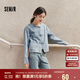 森馬牛仔外套女短款圓領(lǐng)新中式25春國(guó)風(fēng)盤扣提花夾克109125108013