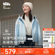 蕉下（beneunder）三合一沖鋒衣LS19523女短外套風(fēng)衣防風(fēng)氣絨保暖棉服 清羽藍L