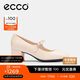 愛(ài)步（ECCO）秋冬時(shí)尚優(yōu)雅風(fēng)瑪麗珍粗跟高跟鞋 型塑290963 石灰色37