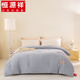 恒源祥澳洲進(jìn)口100%純羊毛被防螨抗菌春秋被子宿舍四季被芯冬被床上用品 霧霾灰【100%澳洲羊毛+A類(lèi)+抗菌防螨】 200*230cm【加厚冬被約12斤】