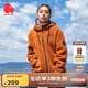 思凱樂SCALER戶外抓絨衛(wèi)衣女搖粒絨上衣保暖仿羊羔絨連帽外套抓絨衣 焦糖色 S