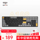 愛(ài)國者（aigo）A108機械鍵盤(pán) 無(wú)線(xiàn)有線(xiàn)藍牙 三?？椭苹?黃軸 全鍵無(wú)沖 熱插拔 辦公游戲通用鍵盤(pán) A108 黑糖可可 有線(xiàn)+2.4G+藍牙 黃軸