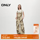 ONLY秋季時(shí)尚廢土風(fēng)直筒高腰長(zhǎng)褲背帶休閑褲女|12427S001 HH9 伊恩印花 XS (155) 60A