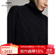 珍貝高領(lǐng)純羊絨衫女秋冬新款堆堆領(lǐng)復古針織衫加厚保暖毛衣8003 黑色 M (100/M)