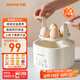 九陽（Joyoung）煮蛋器 蒸蛋器 溫泉蛋機(jī) 智能定時(shí)自動(dòng)斷電 煮雞蛋神器溏心蛋茶葉蛋 小型蒸鍋早餐一體機(jī)GE361