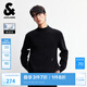 杰克·瓊斯（JACK&JONES）【七夕情人節禮物】秋冬男士打底衫可機洗針織衫半高領(lǐng)套頭毛衣 E43 黑色 L 180