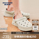 斯凱奇（Skechers）泡泡鞋夏季男鞋涼鞋輕便透氣舒適洞洞鞋男款透氣25年3160 自然色/NAT 42