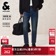 杰克·瓊斯（JACK&JONES）25年男裝秋季牛仔褲男905錐形水洗九分褲微彈休閑褲子四季恒溫 A14深牛仔藍 32 175 W32