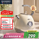 SCHNEIDER電熱水壺復古燒水壺304不銹鋼1.8L防干燒辦公室家用自動恒溫SWK-XS04P 七夕情人節(jié)禮物