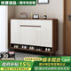 悠源諾品實(shí)木鞋柜家用門(mén)口入戶(hù)柜換鞋凳一體靠墻玄關(guān)柜入戶(hù)鞋柜大容量鞋架 【深胡桃+白】160*35*101