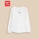 IEF/愛(ài)依服【微胖】2025新款秋冬季簡(jiǎn)約百搭長(cháng)袖T恤加絨上衣 白 均碼