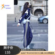 COZOK潮牌休閑運(yùn)動(dòng)套裝成套搭配女裝2025秋顯瘦拼接衛(wèi)衣女兩件套 藏青色【春秋常規(guī)】 L(建議110-120斤)