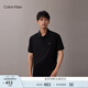 Calvin KleinJeans25早秋新款男士純棉珠地網(wǎng)眼ck商務(wù)純色短袖T恤POLO4RB012G UB1-太空黑 L