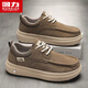 回力男鞋百搭軟底休閑鞋子男士輕便一腳蹬布鞋運動(dòng)板鞋2794棕色41