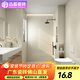 遠晶侘寂風衛(wèi)生間瓷磚400x800全瓷奶油色地板磚微水泥仿古磚墻磚廣東 W4857米白黃（400x800）柔光 400x800mm
