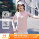 駱駝（CAMEL）速干冰感T恤女透氣短袖網(wǎng)球運動(dòng)上衣 C23BABLH393A5 山茶粉 L