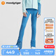 moodytiger兒童T恤滑冰服女童專業(yè)訓(xùn)練服個(gè)性撞色春款滑冰男童運(yùn)動(dòng)衣表演服 大西洋藍(lán)【滑冰褲】 170 cm