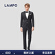 藍豹（LAMPO）【特惠】【基礎衣櫥】全季男士套裝西服上裝黑色商務(wù)西服外套男 黑色 48 (170/96) C