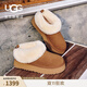 UGG秋季新款女士舒適時(shí)尚厚底毛領(lǐng)圓頭一腳蹬休閑樂(lè )福鞋 1171393 CHE | 栗色 37