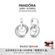 潘多拉（PANDORA）親情永恒耳環(huán)三環(huán)交纏耳墜送親人時尚簡約送母親生日禮物送女友 親情永恒耳環(huán) 均碼