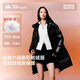 美力城中長(zhǎng)款冬季羽絨服女新款鵝絨男士情侶連帽抗寒外套三防免洗 銀色 L 170