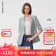 朗姿設計感時(shí)尚氣質(zhì)西裝女時(shí)髦洋氣新款修身職業(yè)西服外套 淺霧霾藍色2 M