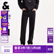 杰克·瓊斯（JACK&JONES）男裝25年秋冬季黑色牛仔褲男士903直筒潮流休閑彈力加絨褲子厚款 A15黑色牛仔 31 175 W31/L30