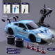 智誠名創(chuàng  )兒童rc遙控車(chē)玩具四驅特技漂移賽車(chē)高速汽車(chē)1:20仿真跑車(chē)男孩禮物 競速四驅漂移遙控rc賽車(chē)【冰晶藍】 替換雙電【續航約60分鐘】?jì)蓹n調速+替換輪胎+路障